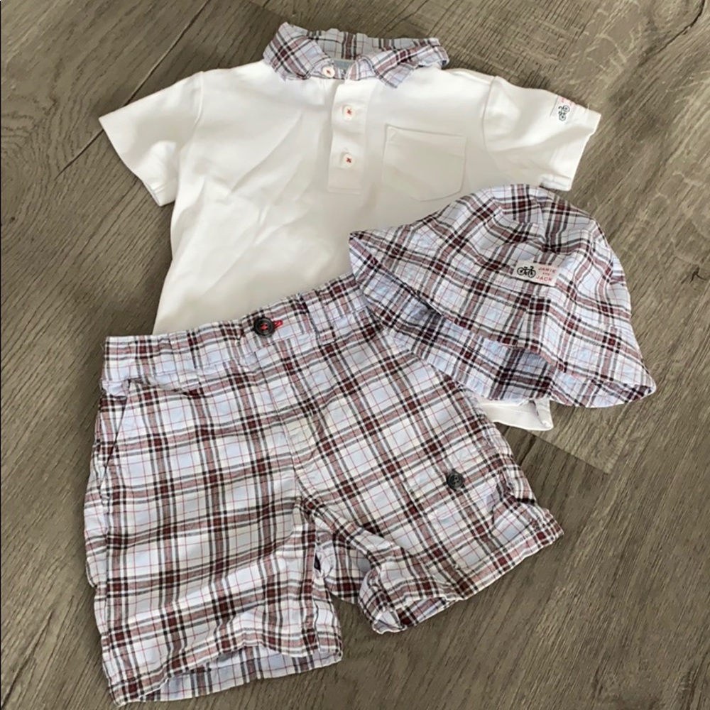 🎉HP🎉Boys Vintage Janie and Jack Shorts/Shirt set